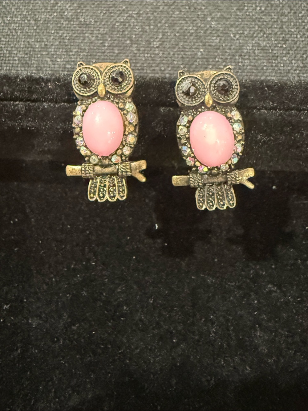 Pink Owl Stud Earrings - Women Jewelry